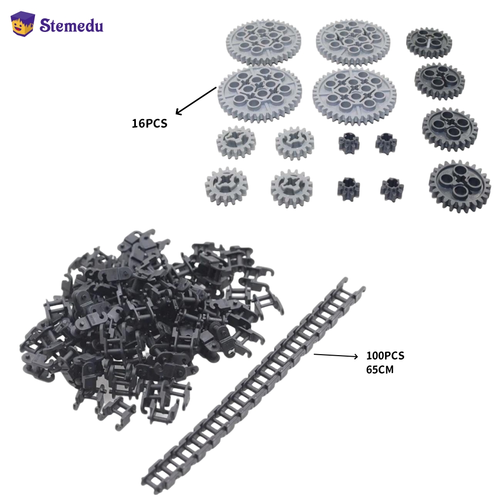 Lego Set Technic - 16 шт. строительные блоки MOC зубчатая
