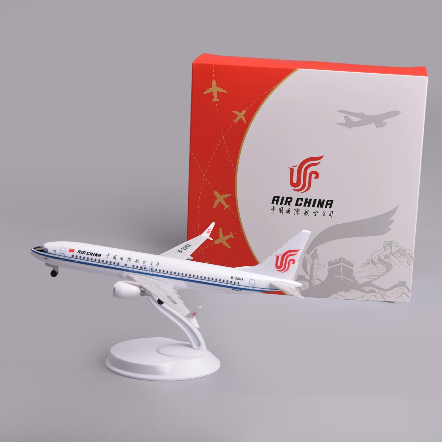 Model Airplane Plastic - Пластиковая модель самолета Air China B737max8,
