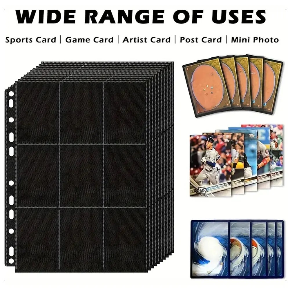 Набор из 10 черных страниц для – обзор и цена Trading Card Binder